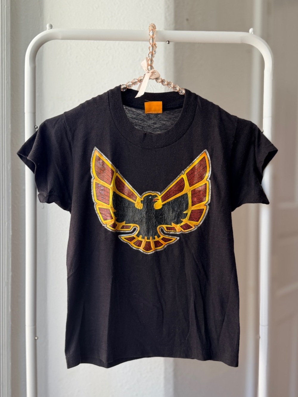 Vintage 80s Screen Stars Firebird & T-Birds double sided print tee